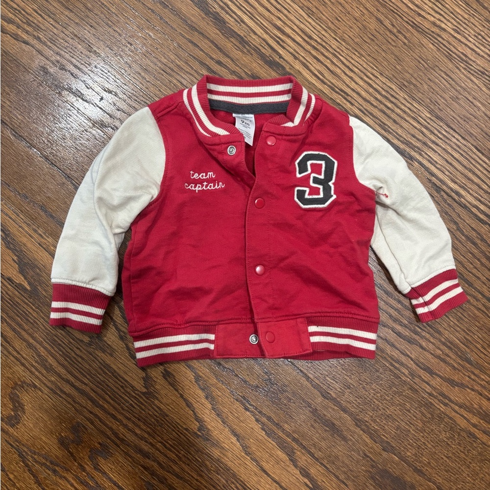 Carter's Red and White Baby Varsity Jacket